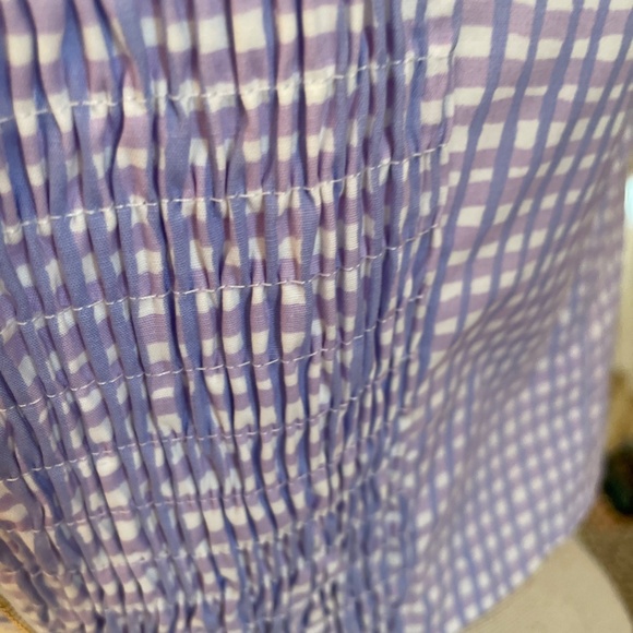 Lilly Pulitzer Rosalie Lilac Verbena Gingham Bustier/Halter Back Zip NWT Size 6 - Picture 7 of 9